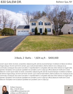 Printable PDF flyer of 830 Salem Dr.. Main Photo & Short Description