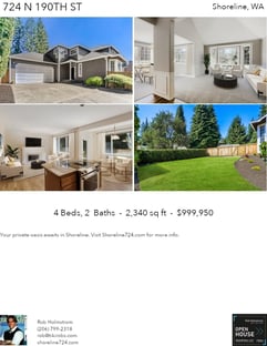 Printable PDF flyer of 724 N 190th St. 4 Photos & Short Description