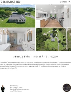 Printable PDF flyer of 946 Burke Rd. 4 Photos & Short Description