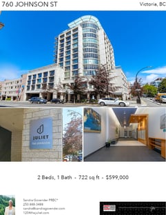 Printable PDF flyer of 760 Johnson St, 1204. Photos & Basic Info