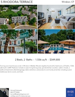 Printable PDF flyer of 5 Rhodora Terrace, 5. 4 Photos & Short Description