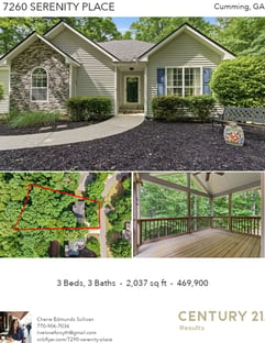 Printable PDF flyer of 7260 Serenity Place. Photos & Basic Info