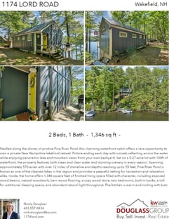 Printable PDF flyer of 1174 Lord Road. 4 Photos & Short Description
